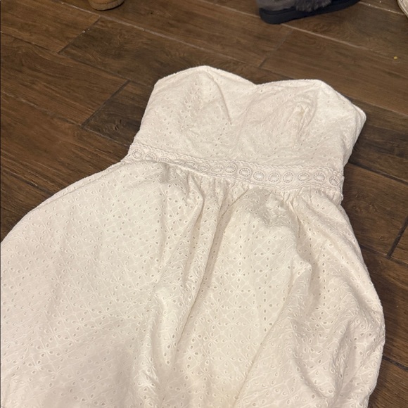 Lilly Pulitzer Cream Strapless Dress - Picture 1 of 1